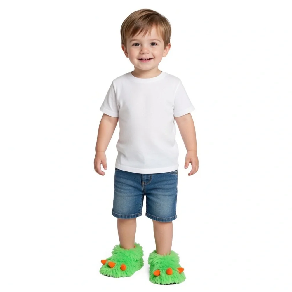 Baby Boys Bear Claw Slippers